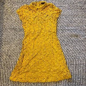 Zara Mustard Lace Dress